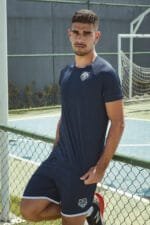 Bermuda em Dry Fit Mescla Urso Azul Marinho - Imagem 3