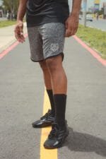 Conjunto Slim - Camiseta e Bermuda Mescla Urso Cinza - Imagem 3