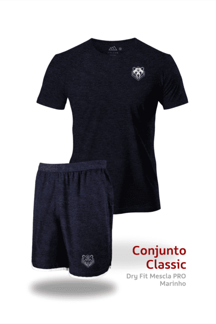 Conjunto Classic (Camiseta e Bermuda) Mescla Urso