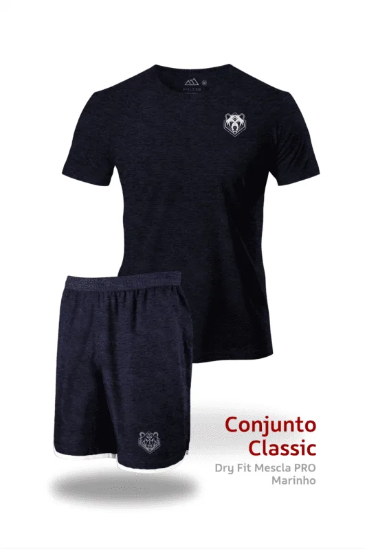 Conjunto Classic (Camiseta e Bermuda) Mescla Urso
