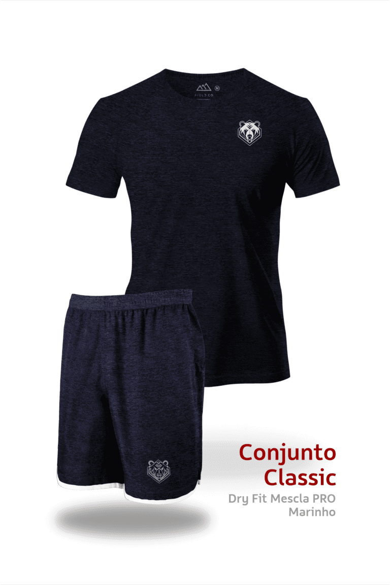 Conjunto Classic (Camiseta e Bermuda) Mescla Urso