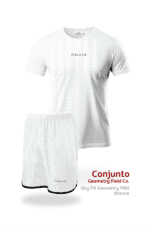 Conjunto Slim Dry Fit Geometry - Pro - Branco