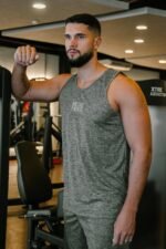 Regata Nadador Mescla Dry Fit Field Co. Cinza