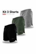 Kit 3 Shorts RUN (PT | VD | CZ)