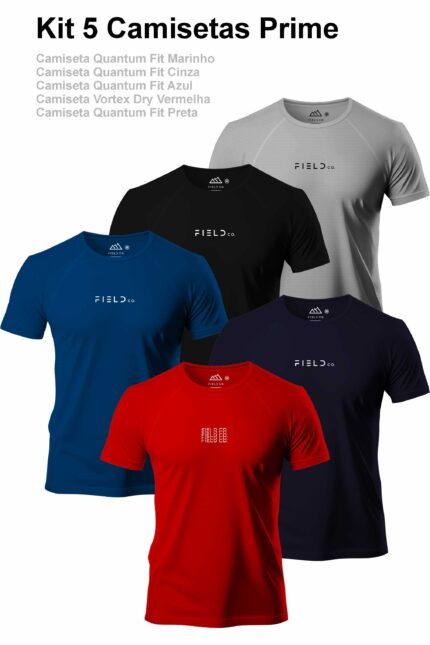 Kit 5 Camisetas Prime