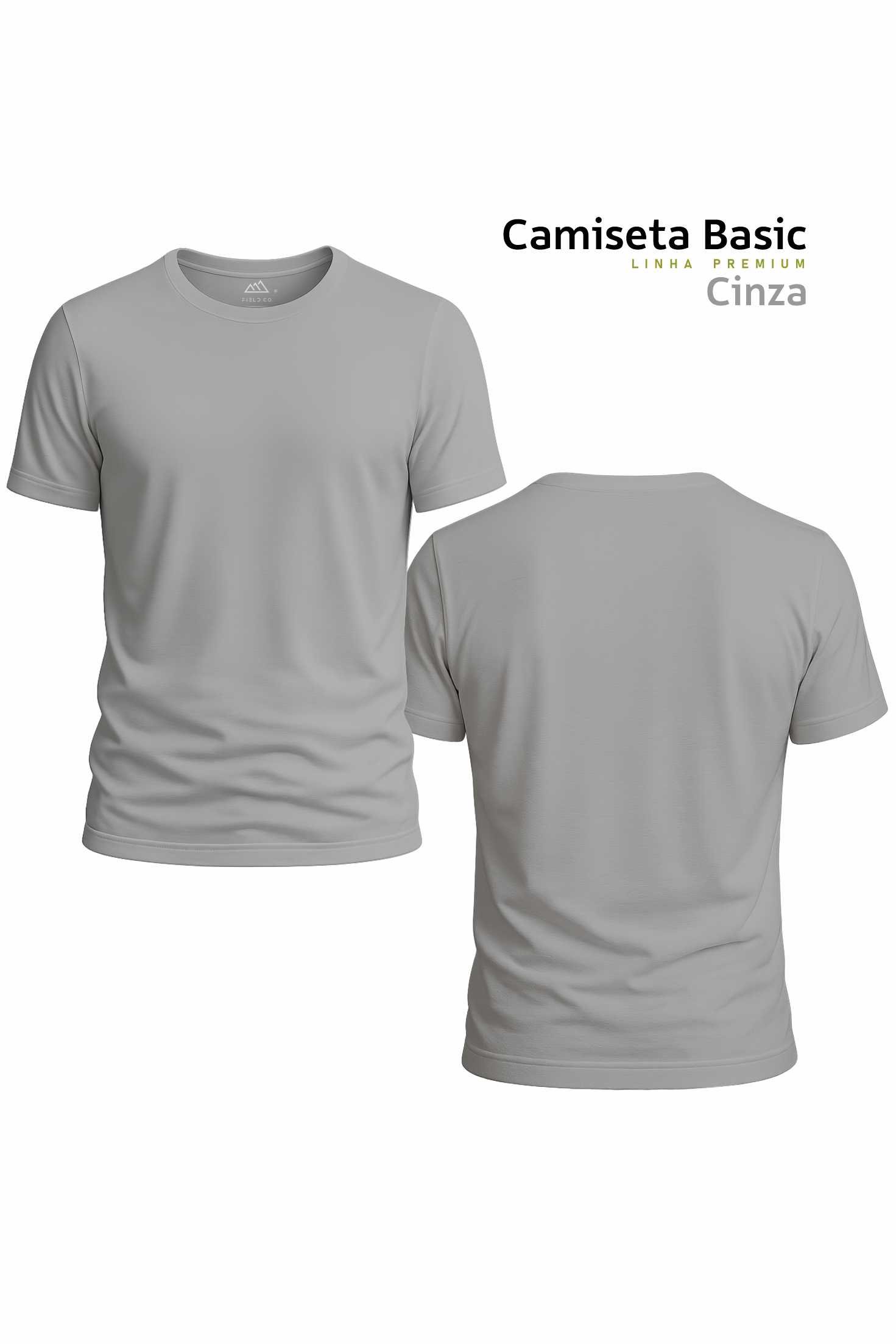 Camiseta Basic-CZ Camiseta Basic – Linha Premium - Cinza
