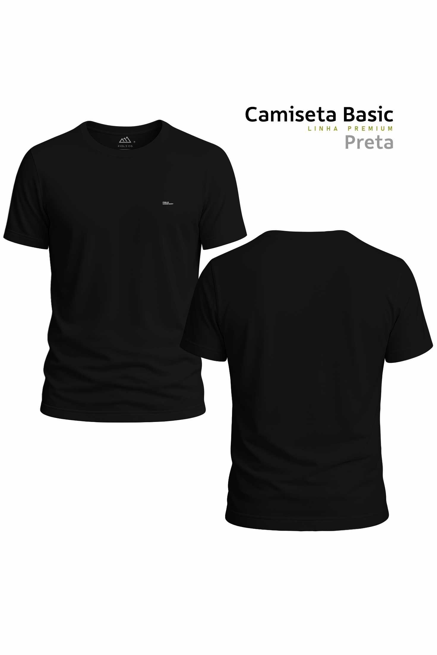 Camiseta Basic-PT Camiseta Basic – Linha Premium - Preta