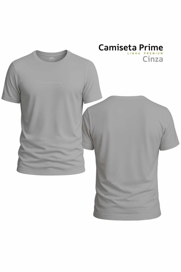 Camiseta Prime Premium - Cinza