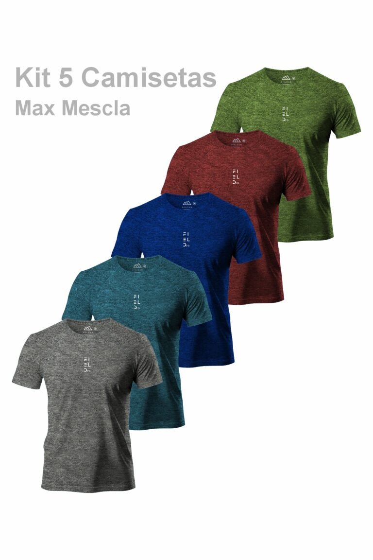 Kit 5 Camisetas Max Mescla