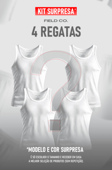 Kit 4 Regatas Surpresa Field Co.