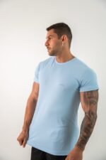 CAMISETA POLIAMIDA LINEA - AZUL CLARO - Imagem 3