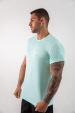 CAMISETA POLIAMIDA LINEA - VERDE CLARO