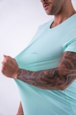 CAMISETA POLIAMIDA LINEA - VERDE CLARO - Imagem 3