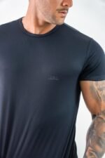 CAMISETA POLIAMIDA LINEA - PRETA - Imagem 6