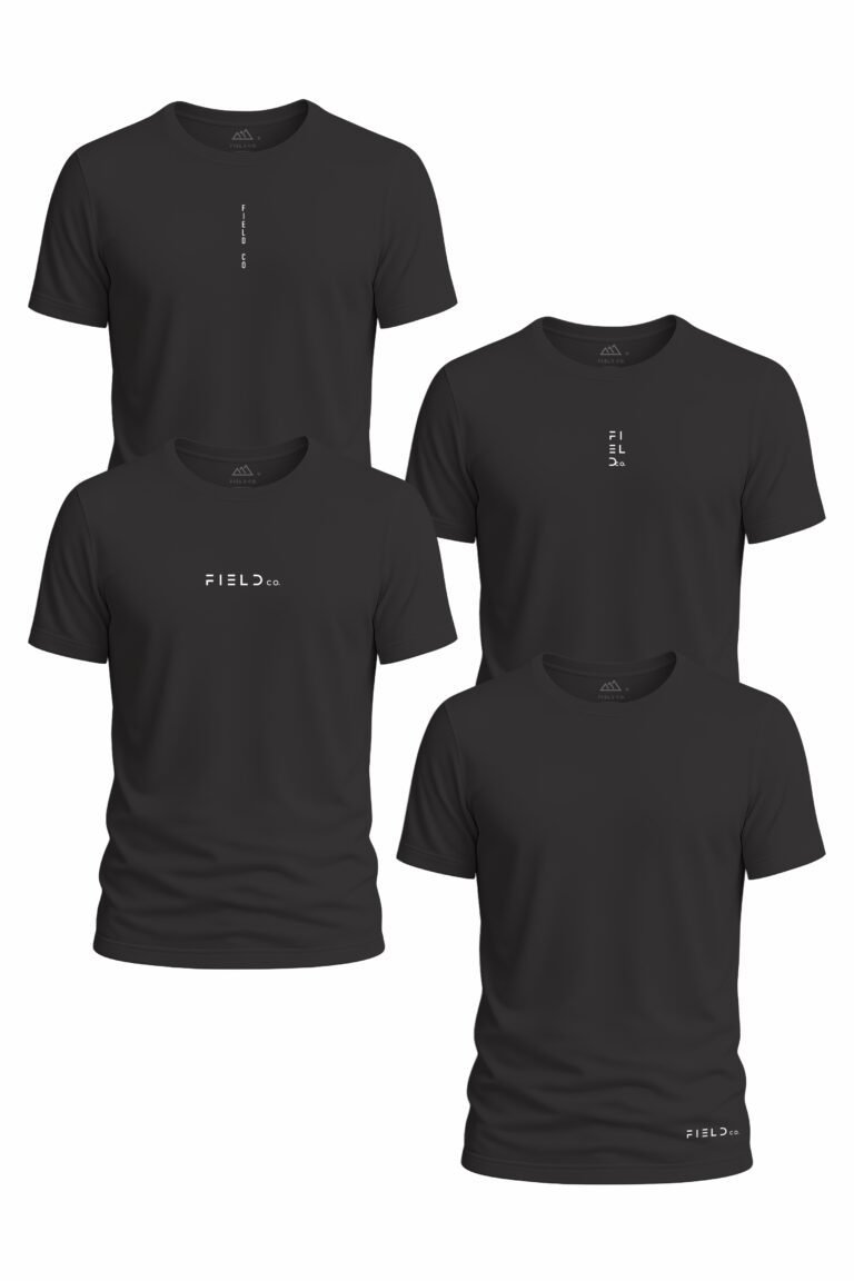 Kit 4 Camisetas Black