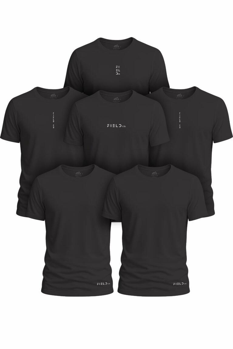 Kit 6 Camisetas Black